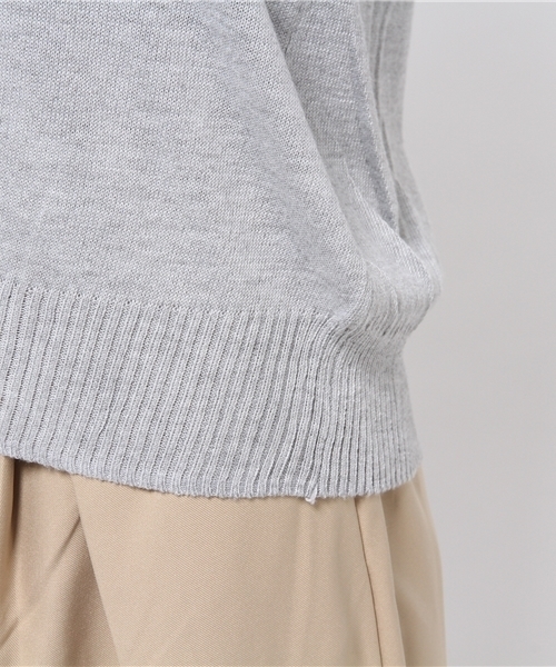 FREE'S MART（フリーズマート）の「度詰め天竺ボートネックプルオーバー（ニット/セーター・レディース・ピンク/ブラック/ホワイト/ライトグリーン/グレー・FREE）」の6枚目の写真