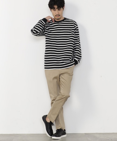 FOUND GOOD（ファウンドグッド）の「リラックスクルーネックT（Tシャツ/カットソー・メンズ・グレー系1/ホワイト系2/ブラウン系/ブラック/ホワイト系1/グレー系・M/L/S/XL）」の5枚目の写真