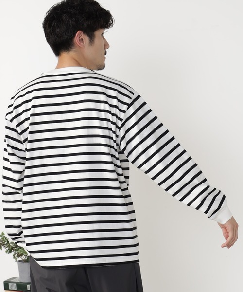 FOUND GOOD（ファウンドグッド）の「リラックスクルーネックT（Tシャツ/カットソー・メンズ・グレー系1/ホワイト系2/ブラウン系/ブラック/ホワイト系1/グレー系・M/L/S/XL）」の17枚目の写真