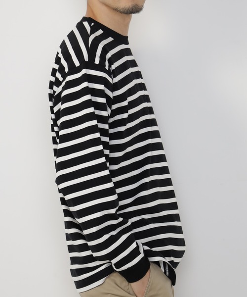 FOUND GOOD（ファウンドグッド）の「リラックスクルーネックT（Tシャツ/カットソー・メンズ・グレー系1/ホワイト系2/ブラウン系/ブラック/ホワイト系1/グレー系・M/L/S/XL）」の7枚目の写真