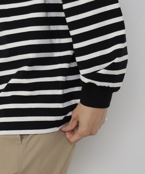 FOUND GOOD（ファウンドグッド）の「リラックスクルーネックT（Tシャツ/カットソー・メンズ・グレー系1/ホワイト系2/ブラウン系/ブラック/ホワイト系1/グレー系・M/L/S/XL）」の8枚目の写真