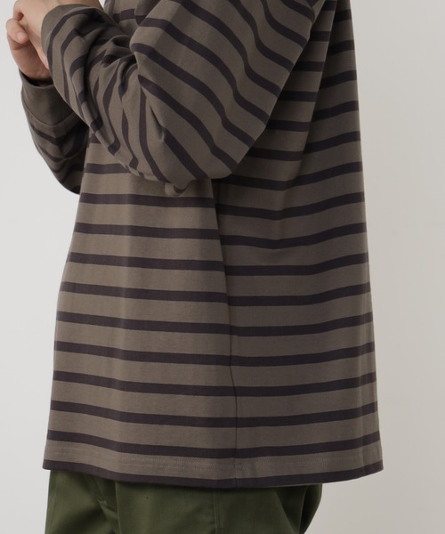 FOUND GOOD（ファウンドグッド）の「リラックスクルーネックT（Tシャツ/カットソー・メンズ・グレー系1/ホワイト系2/ブラウン系/ブラック/ホワイト系1/グレー系・M/L/S/XL）」の12枚目の写真