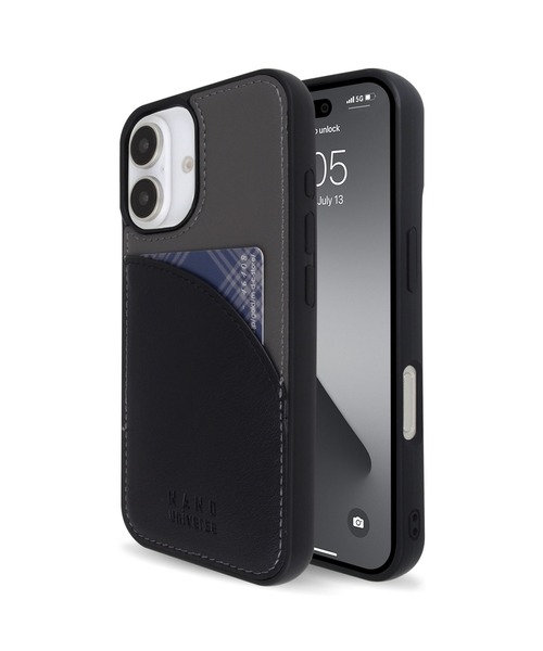 NANO universe（ナノユニバース）の「iPhone16 iPhone16Pro ナノユニバース [カードポケット付き背面/バイカラー]（スマホケース/カバー・レディース・ブラック/グレー/ベージュ/ブラウン・iPhone 16/iPhone 16 Pro）」の17枚目の写真