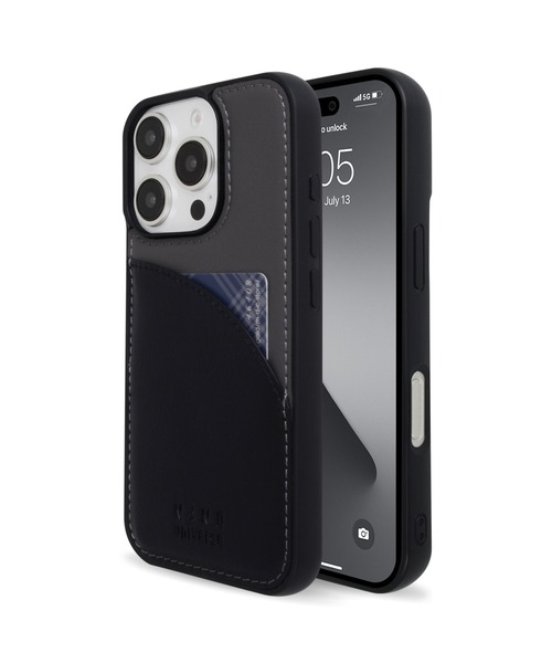 NANO universe（ナノユニバース）の「iPhone16 iPhone16Pro ナノユニバース [カードポケット付き背面/バイカラー]（スマホケース/カバー・レディース・ブラック/グレー/ベージュ/ブラウン・iPhone 16/iPhone 16 Pro）」の18枚目の写真