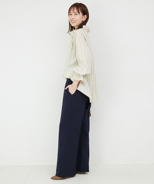 SLOBE IENA（スローブイエナ）の「ダンボールリラックスパンツ（その他パンツ・レディース・ブラック/ネイビー・40/38/36）」の13枚目の写真