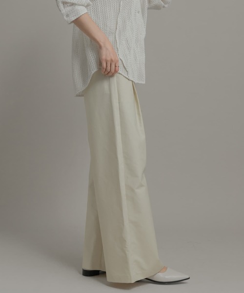 URBAN RESEARCH Sonny Label（アーバンリサーチサニーレーベル）の「タックワイドパンツ（その他パンツ・レディース・ブラック/オフホワイト/ベージュ・36/38）」の12枚目の写真