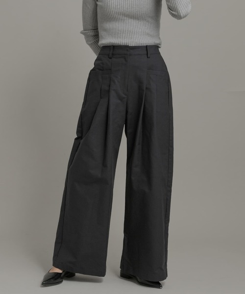 URBAN RESEARCH Sonny Label（アーバンリサーチサニーレーベル）の「タックワイドパンツ（その他パンツ・レディース・ブラック/オフホワイト/ベージュ・36/38）」の18枚目の写真