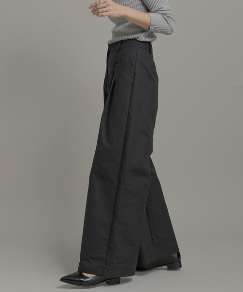 URBAN RESEARCH Sonny Label（アーバンリサーチサニーレーベル）の「タックワイドパンツ（その他パンツ・レディース・ブラック/オフホワイト/ベージュ・36/38）」の21枚目の写真