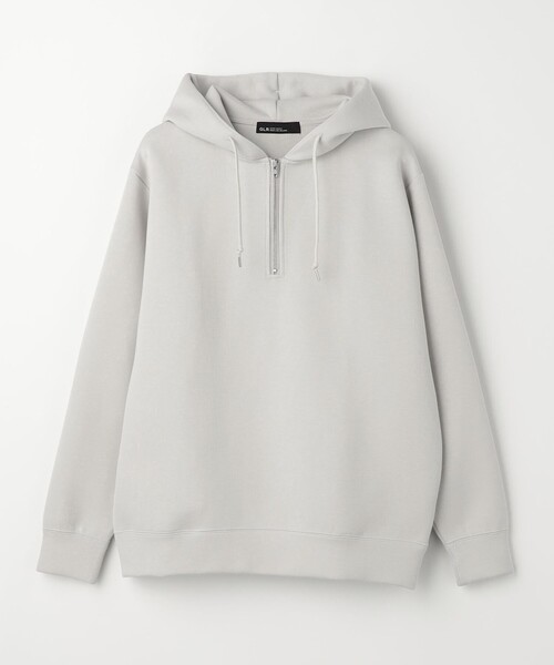 green label relaxing(グリーンレーベルリラクシング)の「ダンボール ハーフジップ フーディ パーカー(パーカー・メンズ・ライトグレー/ブラウン/ネイビー・M/L/S/XL)」の15枚目の写真