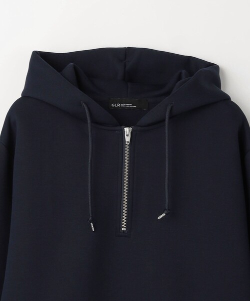 green label relaxing(グリーンレーベルリラクシング)の「ダンボール ハーフジップ フーディ パーカー(パーカー・メンズ・ライトグレー/ブラウン/ネイビー・M/L/S/XL)」の5枚目の写真