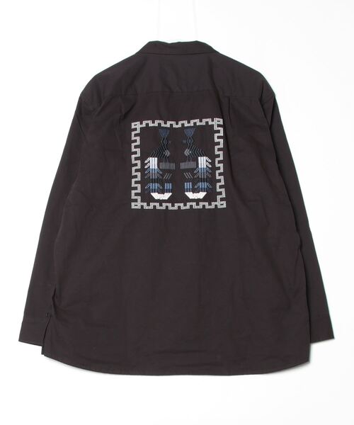 MILITARY（ミリタリー）の「PENNEY'S / ペニーズ GUATEMALA SHIRT 刺繍グアテマラシャツ（シャツ/ブラウス・メンズ・ブラック/オフホワイト・MEDIUM/LARGE）」の3枚目の写真