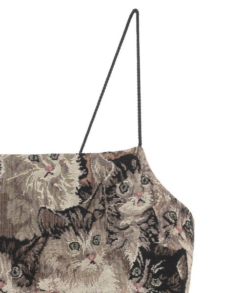 Green　Parks（グリーンパークス）の「■高橋愛×GreenParksゴブランキャミ（キャミソール・レディース・その他/ブラック・FREE）」の9枚目の写真