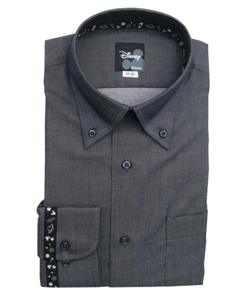 【Disney ディズニー】形態安定ノーアイロン ボタンダウン 長袖ビジネスワイシャツ（ビジネスシャツ）｜TOKYO SHIRTS（トウキョウシャツ）