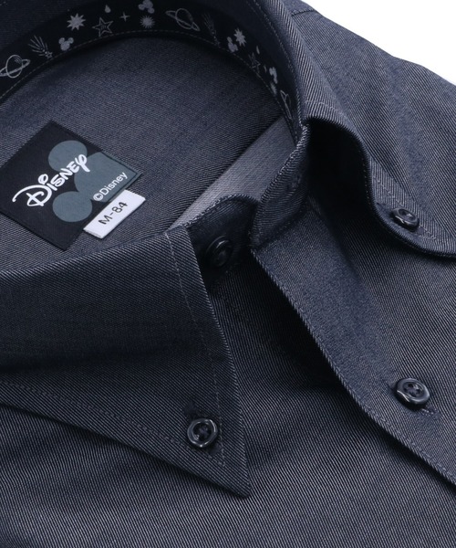 【Disney ディズニー】形態安定ノーアイロン ボタンダウン 長袖ビジネスワイシャツ（ビジネスシャツ）｜TOKYO SHIRTS（トウキョウシャツ）