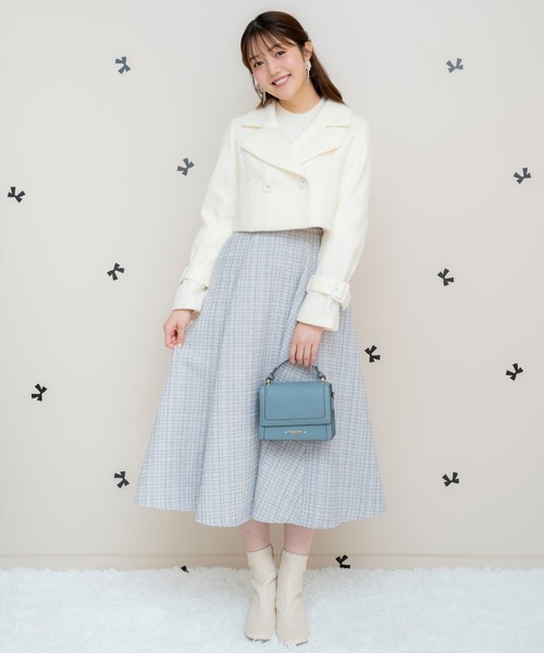 WILLSELECTION（ウィルセレクション）の「カットメルトンジャケット（その他アウター・レディース・ピンク/ライトグレー/オフホワイト/ブラック・FREE）」の14枚目の写真
