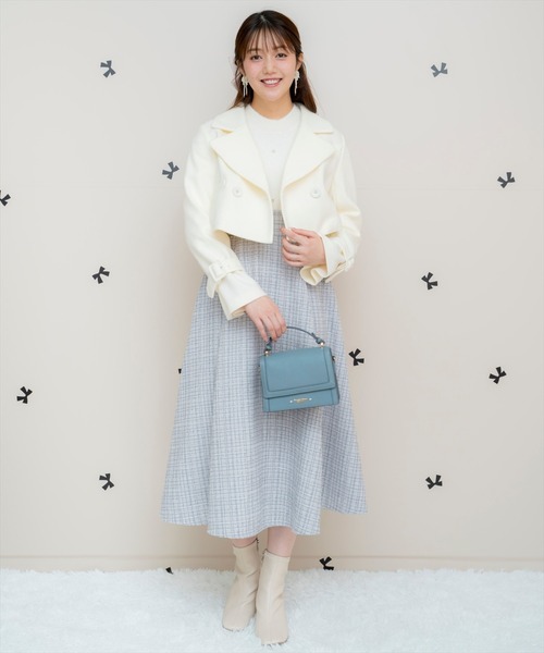 WILLSELECTION（ウィルセレクション）の「カットメルトンジャケット（その他アウター・レディース・ピンク/ライトグレー/オフホワイト/ブラック・FREE）」の19枚目の写真