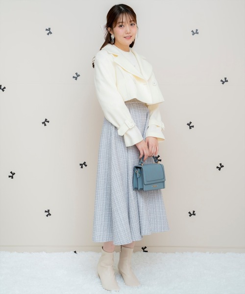 WILLSELECTION（ウィルセレクション）の「カットメルトンジャケット（その他アウター・レディース・ピンク/ライトグレー/オフホワイト/ブラック・FREE）」の20枚目の写真