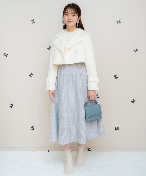 WILLSELECTION（ウィルセレクション）の「カットメルトンジャケット（その他アウター・レディース・ピンク/ライトグレー/オフホワイト/ブラック・FREE）」の22枚目の写真