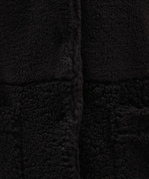 LAKOLE（ラコレ）の「ノーカラーキリカエボアブルゾン / 130850（ブルゾン・レディース・アイボリー/ブラック/ベージュ・MEDIUM/SMALL）」の9枚目の写真