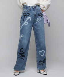 Narcissus | 【Narcissus】ペイントデニムパンツ(デニムパンツ)