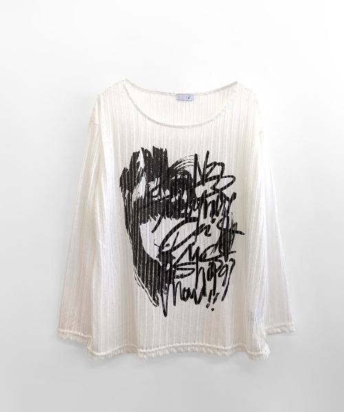 REMUR(レミュール)の「透かし編みロゴプリントTシャツ(Tシャツ/カットソー・レディース・ブラック/ホワイト・M)」の14枚目の写真