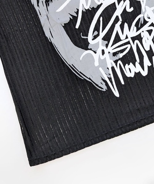 REMUR(レミュール)の「透かし編みロゴプリントTシャツ(Tシャツ/カットソー・レディース・ブラック/ホワイト・M)」の21枚目の写真