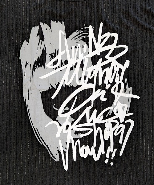 REMUR(レミュール)の「透かし編みロゴプリントTシャツ(Tシャツ/カットソー・レディース・ブラック/ホワイト・M)」の22枚目の写真