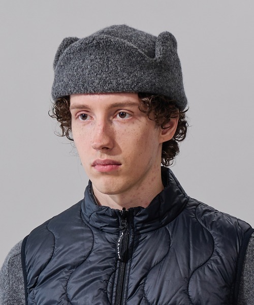 Bshop（ビショップ）の「cableami | フライトキャップ（ハット・レディース・グレー/ブラック/ベージュ・M）」の2枚目の写真