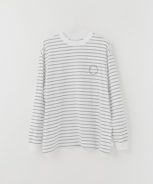 B.C STOCK（ベーセーストック）の「C.B.P ボーダーロゴロンTEE（Tシャツ/カットソー・メンズ・ブラック/ネイビー/ホワイト・LARGE/MEDIUM）」の17枚目の写真