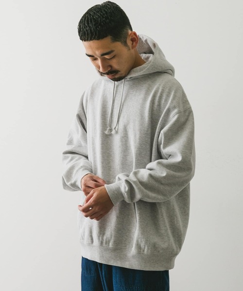 URBAN RESEARCH DOORS（アーバンリサーチドアーズ）の「『XLサイズ/WEB限定』裏起毛プルオーバーフーディー（スウェット・メンズ・ブラック/グレー系その他/グリーン・X-LARGE/LARGE/MEDIUM）」の7枚目の写真