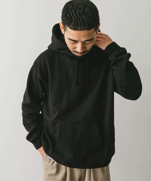 URBAN RESEARCH DOORS（アーバンリサーチドアーズ）の「『XLサイズ/WEB限定』裏起毛プルオーバーフーディー（スウェット・メンズ・ブラック/グレー系その他/グリーン・X-LARGE/LARGE/MEDIUM）」の11枚目の写真