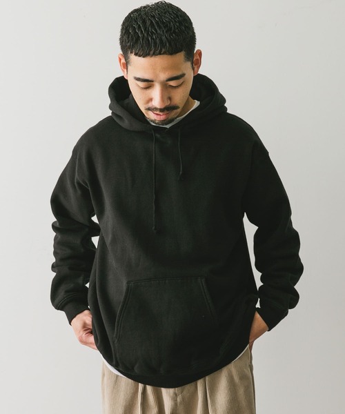 URBAN RESEARCH DOORS（アーバンリサーチドアーズ）の「『XLサイズ/WEB限定』裏起毛プルオーバーフーディー（スウェット・メンズ・ブラック/グレー系その他/グリーン・X-LARGE/LARGE/MEDIUM）」の12枚目の写真