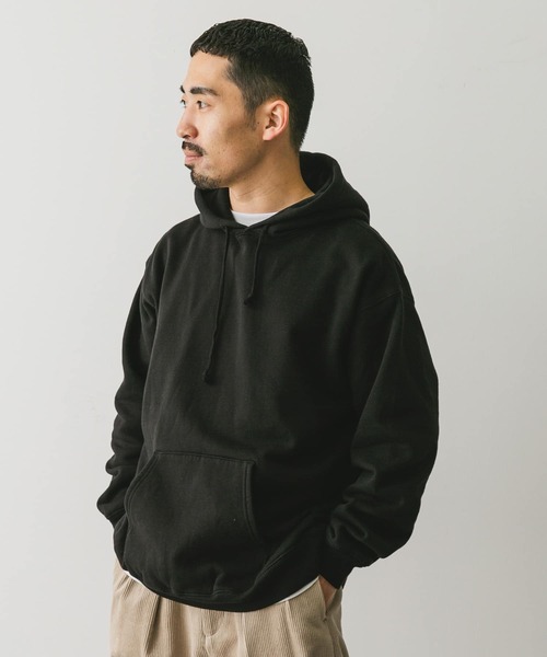 URBAN RESEARCH DOORS（アーバンリサーチドアーズ）の「『XLサイズ/WEB限定』裏起毛プルオーバーフーディー（スウェット・メンズ・ブラック/グレー系その他/グリーン・X-LARGE/LARGE/MEDIUM）」の14枚目の写真