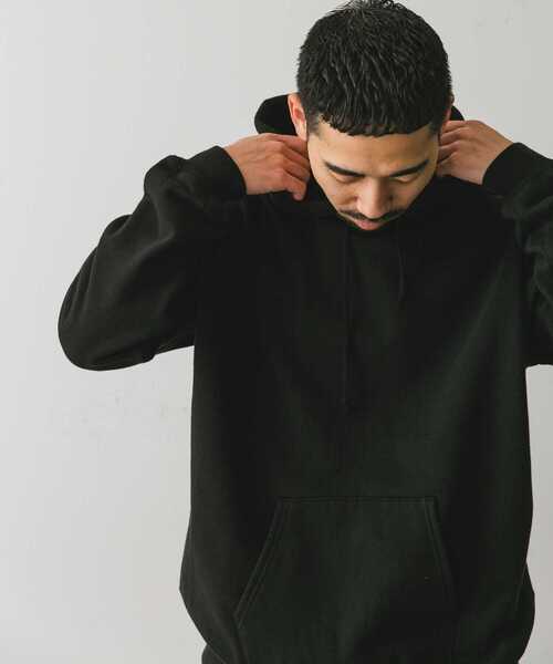 URBAN RESEARCH DOORS（アーバンリサーチドアーズ）の「『XLサイズ/WEB限定』裏起毛プルオーバーフーディー（スウェット・メンズ・ブラック/グレー系その他/グリーン・X-LARGE/LARGE/MEDIUM）」の15枚目の写真