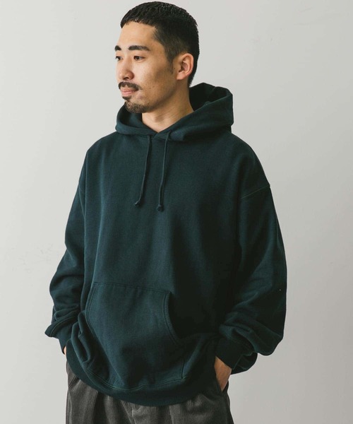 URBAN RESEARCH DOORS（アーバンリサーチドアーズ）の「『XLサイズ/WEB限定』裏起毛プルオーバーフーディー（スウェット・メンズ・ブラック/グレー系その他/グリーン・X-LARGE/LARGE/MEDIUM）」の18枚目の写真