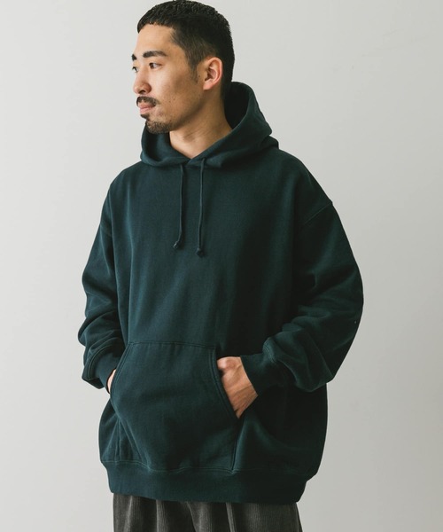 URBAN RESEARCH DOORS（アーバンリサーチドアーズ）の「『XLサイズ/WEB限定』裏起毛プルオーバーフーディー（スウェット・メンズ・ブラック/グレー系その他/グリーン・X-LARGE/LARGE/MEDIUM）」の19枚目の写真