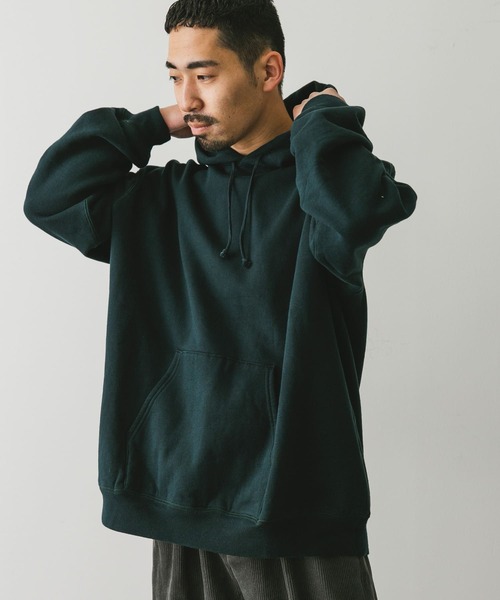 URBAN RESEARCH DOORS（アーバンリサーチドアーズ）の「『XLサイズ/WEB限定』裏起毛プルオーバーフーディー（スウェット・メンズ・ブラック/グレー系その他/グリーン・X-LARGE/LARGE/MEDIUM）」の20枚目の写真