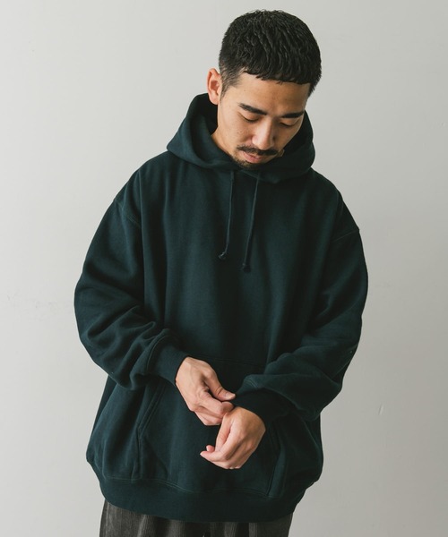 URBAN RESEARCH DOORS（アーバンリサーチドアーズ）の「『XLサイズ/WEB限定』裏起毛プルオーバーフーディー（スウェット・メンズ・ブラック/グレー系その他/グリーン・X-LARGE/LARGE/MEDIUM）」の22枚目の写真