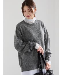 オープンワークニットプルオーバー