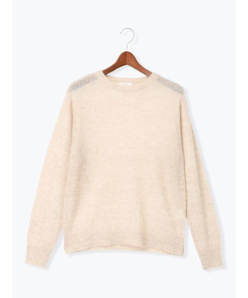 Te chichi（テチチ）の「オープンワークニットプルオーバー（ニット/セーター・レディース・チャコールグレー/ブラウン/ベージュ・F）」の8枚目の写真