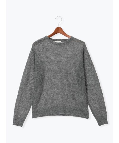 Te chichi（テチチ）の「オープンワークニットプルオーバー（ニット/セーター・レディース・チャコールグレー/ブラウン/ベージュ・F）」の10枚目の写真