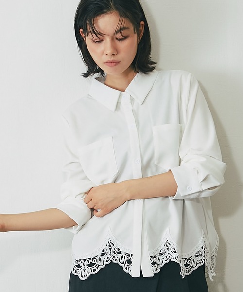 セール】スカラップブラウス（シャツ/ブラウス）｜SMILE ORCHID