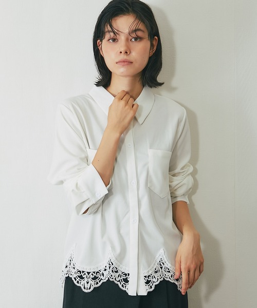 セール】スカラップブラウス（シャツ/ブラウス）｜SMILE ORCHID