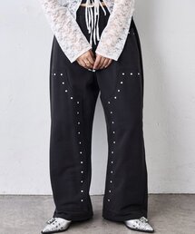 WHO'S WHO gallery | スタッズ裏毛デザインパンツ(スウェットパンツ)