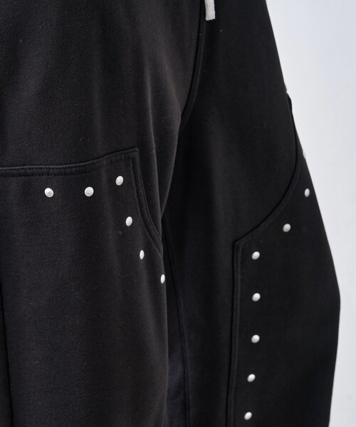 WHO'S WHO gallery（フーズフーギャラリー）の「スタッズ裏毛デザインパンツ（スウェットパンツ・レディース・ライトグレー/ブラック/グレー・FREE）」の14枚目の写真