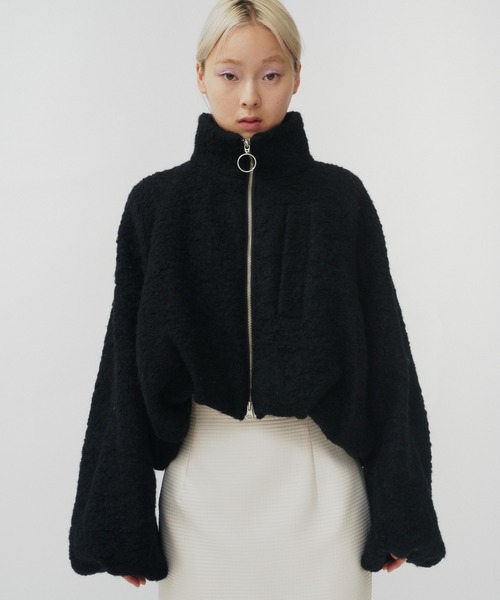 WOOL LOOP JERSEY CROPPED BLOUSON / ウールループジャージー