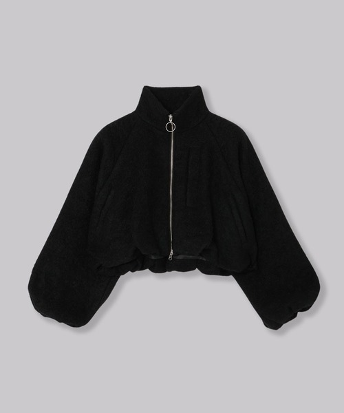 THINGS THAT MATTER（シングス ザット マター）の「WOOL LOOP JERSEY CROPPED BLOUSON / ウールループジャージークロップドブルゾン（ブルゾン・レディース・イエロー/ブラック・FREE）」の10枚目の写真