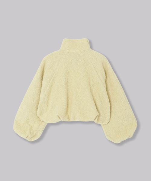 THINGS THAT MATTER（シングス ザット マター）の「WOOL LOOP JERSEY CROPPED BLOUSON / ウールループジャージークロップドブルゾン（ブルゾン・レディース・イエロー/ブラック・FREE）」の8枚目の写真