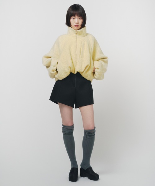 THINGS THAT MATTER（シングス ザット マター）の「WOOL LOOP JERSEY CROPPED BLOUSON / ウールループジャージークロップドブルゾン（ブルゾン・レディース・イエロー/ブラック・FREE）」の14枚目の写真