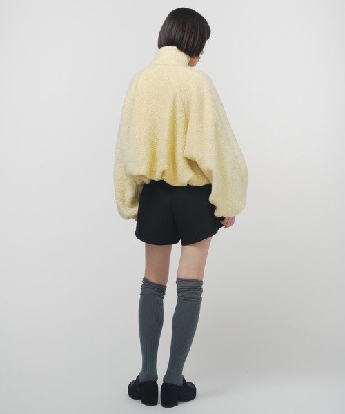 THINGS THAT MATTER（シングス ザット マター）の「WOOL LOOP JERSEY CROPPED BLOUSON / ウールループジャージークロップドブルゾン（ブルゾン・レディース・イエロー/ブラック・FREE）」の18枚目の写真